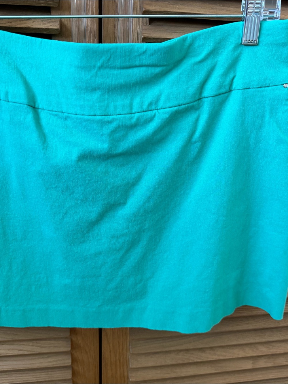 Coral Bay Bright Teal Mini Skirt